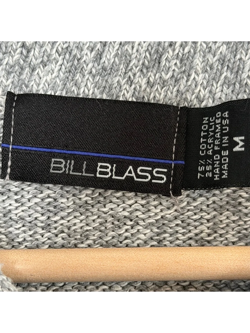 Bill Blass Vintage Gray Black Fair Isle V-Neck Sweater Geometric Knit